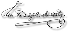 Mendelssohn's signature