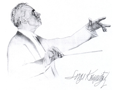 Koussevitzky Sketch by Lino Lipinsky