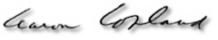 Copland's signature