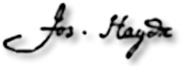 Haydn's signature