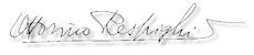 Respighi's signature