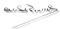 Roussel's signature