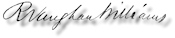 Vaughan Williams' signature