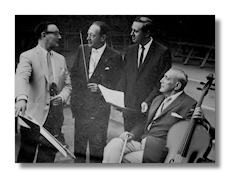 Primrose, Heifetz, Pennario, and Piatigorsky