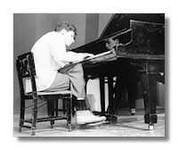 Glenn Gould at the piano