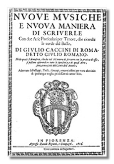 Giulio Caccini Manuscript