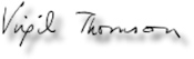 Virgil Thomson's signature